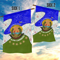 Nicaragua South Caribbean Coast Garden Flag with Regional Seal and Ocean Shell Pattern Alma Caribeña Design - Wonder Print Shop