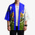 Nicaragua South Caribbean Coast Kimono with Regional Seal and Ocean Shell Pattern Alma Caribeña Design - Wonder Print Shop