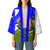 Nicaragua South Caribbean Coast Kimono with Regional Seal and Ocean Shell Pattern Alma Caribeña Design - Wonder Print Shop