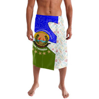 Nicaragua South Caribbean Coast Lavalava with Regional Seal and Ocean Shell Pattern Alma Caribeña Design - Wonder Print Shop