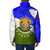 Nicaragua South Caribbean Coast Padded Jacket with Regional Seal and Ocean Shell Pattern Alma Caribeña Design - Wonder Print Shop