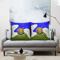 Nicaragua South Caribbean Coast Pillow Cover with Regional Seal and Ocean Shell Pattern Alma Caribeña Design - Wonder Print Shop