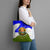 Nicaragua South Caribbean Coast Tote Bag with Regional Seal and Ocean Shell Pattern Alma Caribeña Design - Wonder Print Shop
