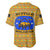 Buffalo Soldiers Christmas Baseball Jersey with Yellow Cartoon Buffalo Santa Hat Design - Wonder Print Shop