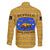 Buffalo Soldiers Christmas Family Matching Long Sleeve Bodycon Dress and Hawaiian Shirt with Yellow Cartoon Buffalo Santa Hat Design - Wonder Print Shop
