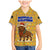 Buffalo Soldiers Christmas Family Matching Mermaid Dress and Hawaiian Shirt with Yellow Cartoon Buffalo Santa Hat Design - Wonder Print Shop