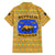 Buffalo Soldiers Christmas Hawaiian Shirt with Yellow Cartoon Buffalo Santa Hat Design - Wonder Print Shop