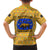 Buffalo Soldiers Christmas Hawaiian Shirt with Yellow Cartoon Buffalo Santa Hat Design - Wonder Print Shop