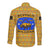 Buffalo Soldiers Christmas Long Sleeve Button Shirt with Yellow Cartoon Buffalo Santa Hat Design - Wonder Print Shop