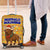 Buffalo Soldiers Christmas Luggage Cover with Yellow Cartoon Buffalo Santa Hat Design - Wonder Print Shop
