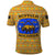 Buffalo Soldiers Christmas Polo Shirt with Yellow Cartoon Buffalo Santa Hat Design - Wonder Print Shop