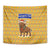 Buffalo Soldiers Christmas Tapestry with Yellow Cartoon Buffalo Santa Hat Design - Wonder Print Shop