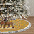 Buffalo Soldiers Christmas Tree Skirt with Yellow Cartoon Buffalo Santa Hat Design - Wonder Print Shop