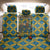 Buffalo Soldiers Christmas Back Car Seat Cover with Blue Yellow Plaid Parade Illustration Design - Wonder Print Shop