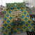 Buffalo Soldiers Christmas Bedding Set with Blue Yellow Plaid Parade Illustration Design - Wonder Print Shop