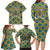 Buffalo Soldiers Christmas Family Matching Long Sleeve Bodycon Dress and Hawaiian Shirt with Blue Yellow Plaid Parade Illustration Design - Wonder Print Shop
