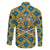 Buffalo Soldiers Christmas Family Matching Long Sleeve Bodycon Dress and Hawaiian Shirt with Blue Yellow Plaid Parade Illustration Design - Wonder Print Shop