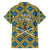 Buffalo Soldiers Christmas Family Matching Off The Shoulder Long Sleeve Dress and Hawaiian Shirt with Blue Yellow Plaid Parade Illustration Design - Wonder Print Shop