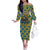 Buffalo Soldiers Christmas Family Matching Off The Shoulder Long Sleeve Dress and Hawaiian Shirt with Blue Yellow Plaid Parade Illustration Design - Wonder Print Shop