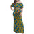 Buffalo Soldiers Christmas Family Matching Off Shoulder Maxi Dress and Hawaiian Shirt with Blue Yellow Plaid Parade Illustration Design - Wonder Print Shop