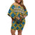 Buffalo Soldiers Christmas Family Matching Off Shoulder Short Dress and Hawaiian Shirt with Blue Yellow Plaid Parade Illustration Design - Wonder Print Shop