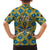 Buffalo Soldiers Christmas Family Matching Summer Maxi Dress and Hawaiian Shirt with Blue Yellow Plaid Parade Illustration Design - Wonder Print Shop
