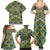 Buffalo Soldiers Christmas Family Matching Summer Maxi Dress and Hawaiian Shirt with Blue Yellow Plaid Parade Illustration Design - Wonder Print Shop