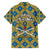 Buffalo Soldiers Christmas Family Matching Summer Maxi Dress and Hawaiian Shirt with Blue Yellow Plaid Parade Illustration Design - Wonder Print Shop