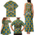 Buffalo Soldiers Christmas Family Matching Tank Maxi Dress and Hawaiian Shirt with Blue Yellow Plaid Parade Illustration Design - Wonder Print Shop