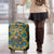 Buffalo Soldiers Christmas Luggage Cover with Blue Yellow Plaid Parade Illustration Design - Wonder Print Shop