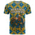 Buffalo Soldiers Christmas T Shirt with Blue Yellow Plaid Parade Illustration Design - Wonder Print Shop