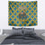 Buffalo Soldiers Christmas Tapestry with Blue Yellow Plaid Parade Illustration Design - Wonder Print Shop