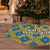 Buffalo Soldiers Christmas Tree Skirt with Blue Yellow Plaid Parade Illustration Design - Wonder Print Shop