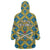Buffalo Soldiers Christmas Wearable Blanket Hoodie with Blue Yellow Plaid Parade Illustration Design - Wonder Print Shop