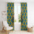 Buffalo Soldiers Christmas Window Curtain with Blue Yellow Plaid Parade Illustration Design - Wonder Print Shop