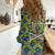 Buffalo Soldiers Christmas Women Casual Shirt with Blue Yellow Plaid Parade Illustration Design - Wonder Print Shop