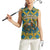 Buffalo Soldiers Christmas Women Sleeveless Polo Shirt with Blue Yellow Plaid Parade Illustration Design - Wonder Print Shop