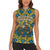 Buffalo Soldiers Christmas Women Sleeveless Polo Shirt with Blue Yellow Plaid Parade Illustration Design - Wonder Print Shop