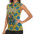 Buffalo Soldiers Christmas Women Sleeveless Polo Shirt with Blue Yellow Plaid Parade Illustration Design - Wonder Print Shop