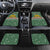 Hungary Christmas Car Mats with Green Snowflake Pattern Santa Claus Motif - Wonder Print Shop