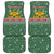 Hungary Christmas Car Mats with Green Snowflake Pattern Santa Claus Motif - Wonder Print Shop