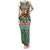 Hungary Christmas Family Matching Tank Maxi Dress and Hawaiian Shirt with Green Snowflake Pattern Santa Claus Motif - Wonder Print Shop