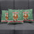 Hungary Christmas Pillow Cover with Green Snowflake Pattern Santa Claus Motif - Wonder Print Shop