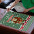 Hungary Christmas Puzzle with Green Snowflake Pattern Santa Claus Motif - Wonder Print Shop