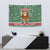 Hungary Christmas Tapestry with Green Snowflake Pattern Santa Claus Motif - Wonder Print Shop