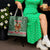 Hungary Christmas Tote Bag with Green Snowflake Pattern Santa Claus Motif - Wonder Print Shop
