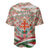 Hungary Christmas Baseball Jersey with Red Green Plaid Pattern Crown and Double Cross Motif - Wonder Print Shop