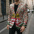 Hungary Christmas Blazer with Red Green Plaid Pattern Crown and Double Cross Motif - Wonder Print Shop