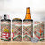 Hungary Christmas 4 in 1 Can Cooler Tumbler with Red Green Plaid Pattern Crown and Double Cross Motif - Wonder Print Shop