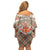 Hungary Christmas Family Matching Off Shoulder Short Dress and Hawaiian Shirt with Red Green Plaid Pattern Crown and Double Cross Motif - Wonder Print Shop
